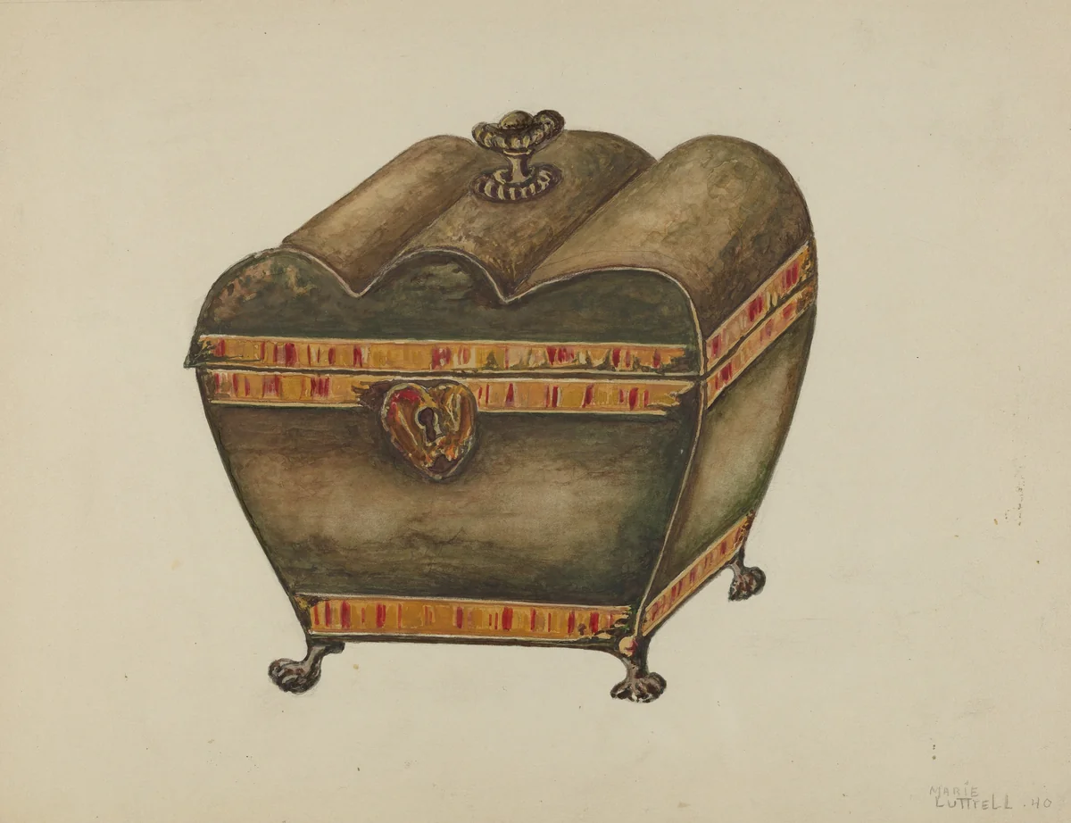 Tea Caddy by Marie Lutrell, index of american design, 1940