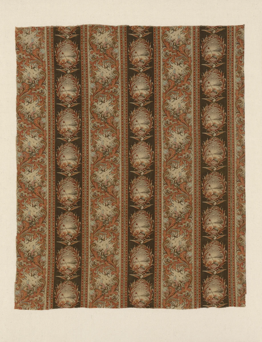 Panel (Furnishing Fabric) by Cocheco Cotton Manufacturing Company, textile, 1866-1886