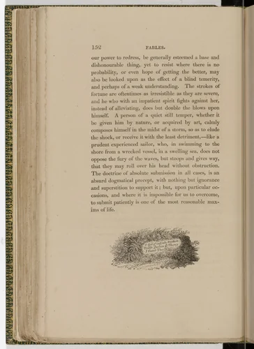 Tailpiece (page 152) from The Fables of Aesop by Thomas Bewick, illustrated book, 1818