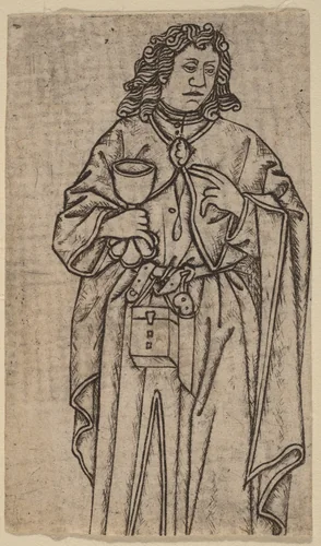 Saint John by Netherlandish 15th Century, print, 1400-1499
