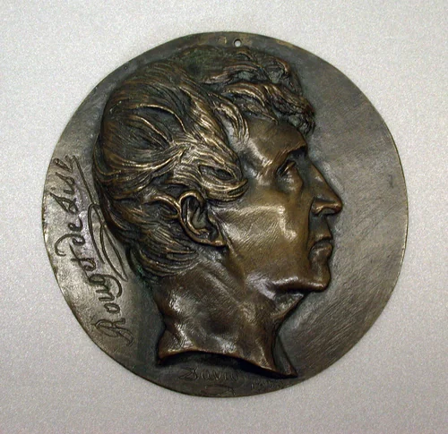 Claude-Joseph Rouget de Lisle by Pierre-Jean David d'Angers, metalwork, 1833