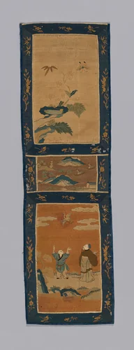 Panel (For a Screen) by China, textile, 1875-1900