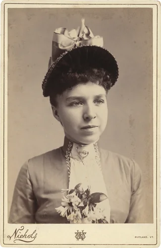 Portrait of a Woman by C.W. Nichols, photograph, 1880-1899