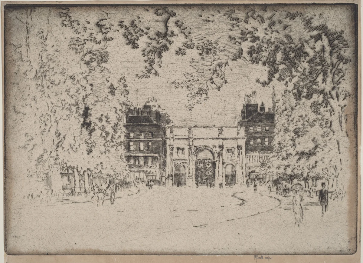 The Marble Arch by Joseph Pennell, print, 1905