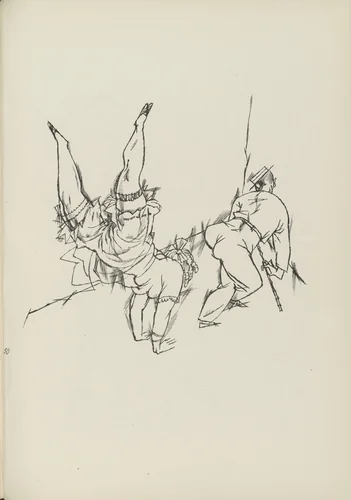 Akrobaten (plate, folio 62) from Ecce Homo by George Grosz, illustrated book, 1922