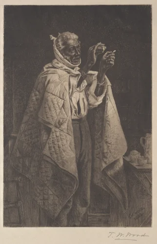 His Own Doctor by Thomas Waterman Wood, print, 1883