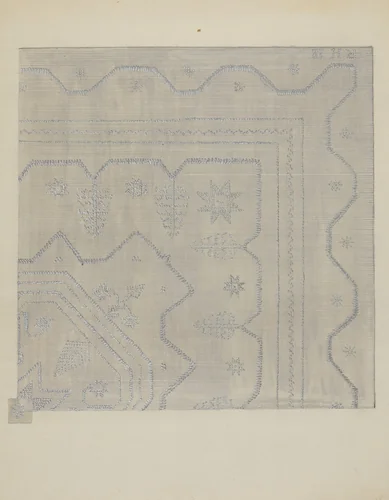 Candlewick Coverlet (Woven) by Jules Lefevere, index of american design, 1936