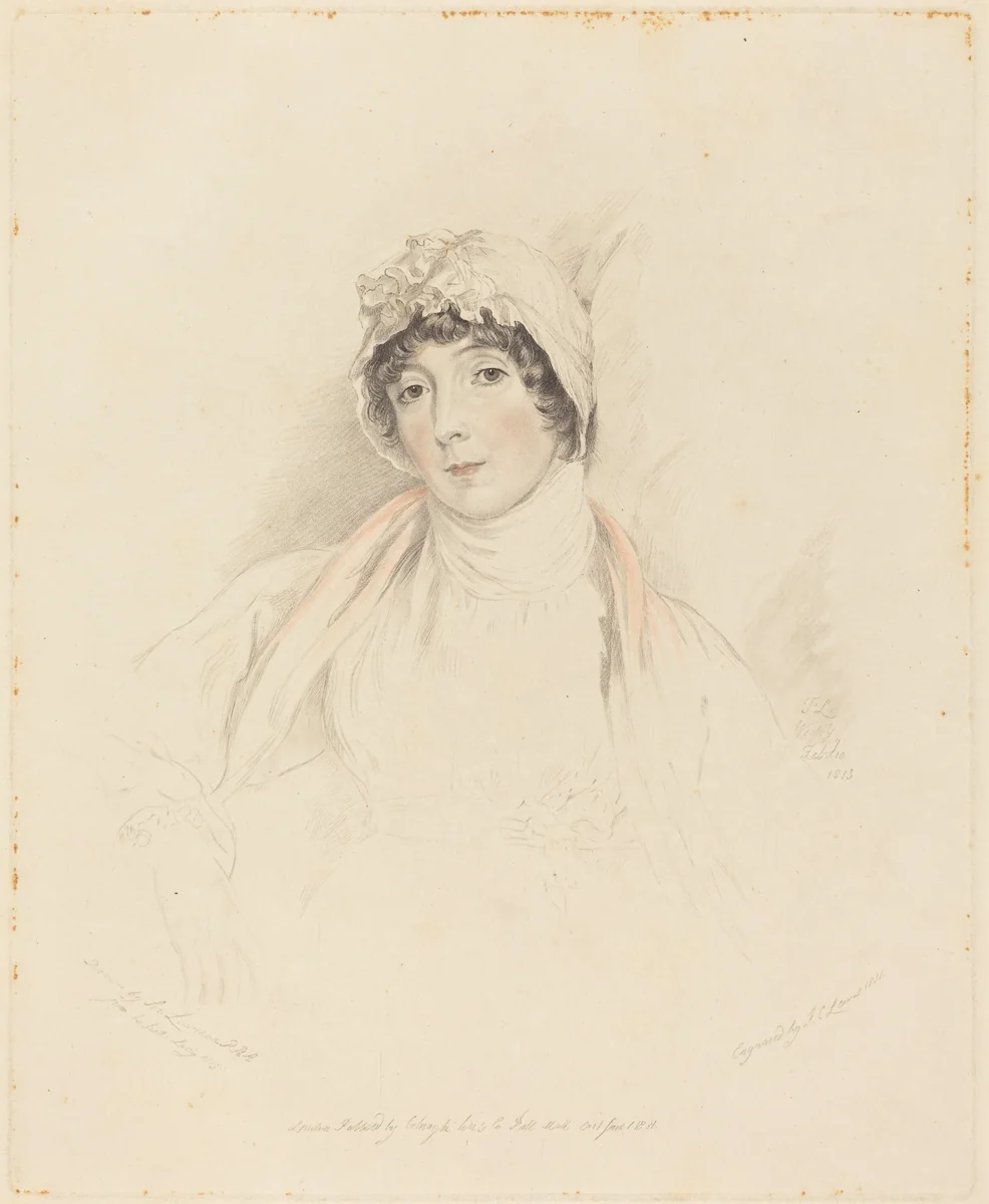 Lucy Lawrence by Frederick Christian Lewis, print, 1831