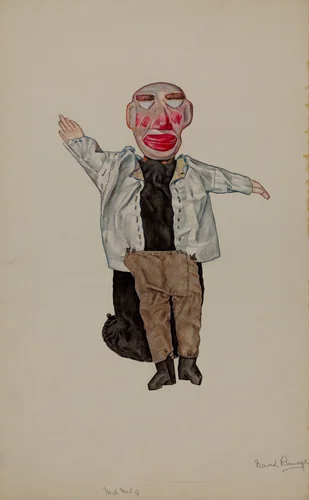 Blind Man Hand Puppet by David Ramage, index of american design, 1936
