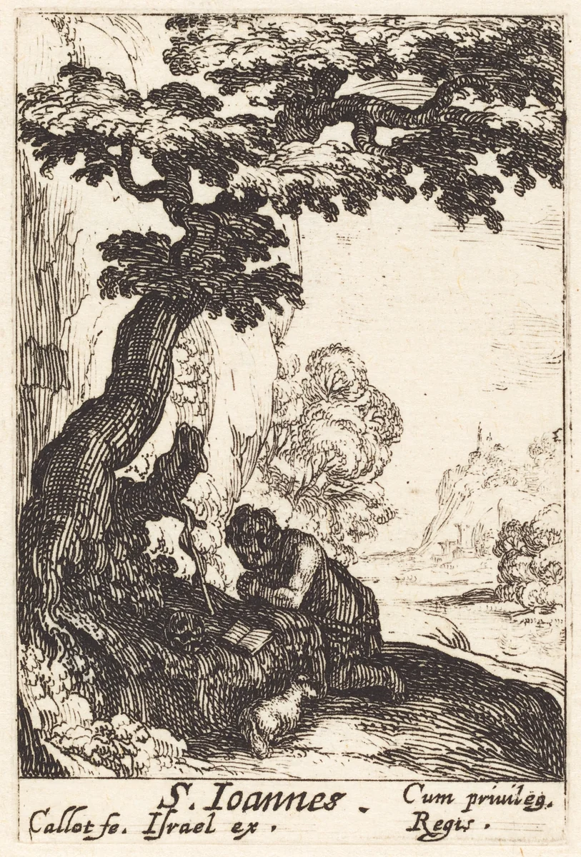 Saint John the Baptist by Jacques Callot, print, 1627-1637