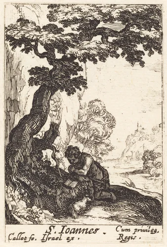 Saint John the Baptist by Jacques Callot, print, 1627-1637