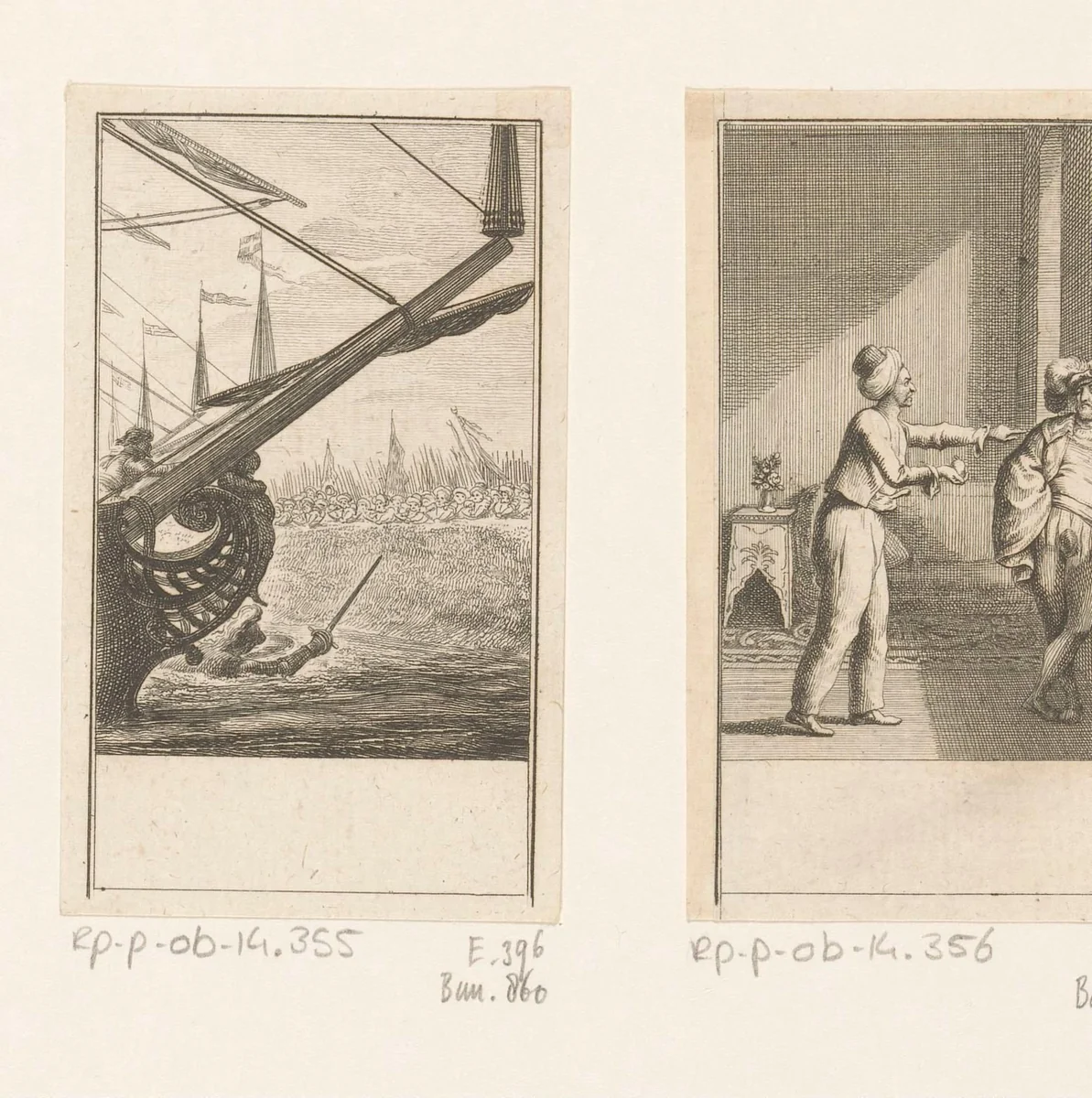 Lodewijk IX springt van zijn schip en zet de aanval in by Daniel Nikolaus Chodowiecki, print, 1781