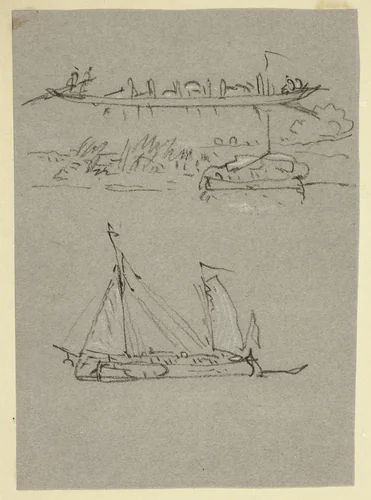 River Scenes by William Alfred Delamotte, drawing, 1795-1863