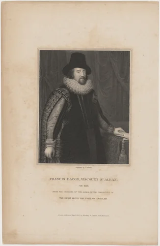 Francis Bacon by J. Cochran, Paulus van Somer I, Harding & Lepard, print, 1832