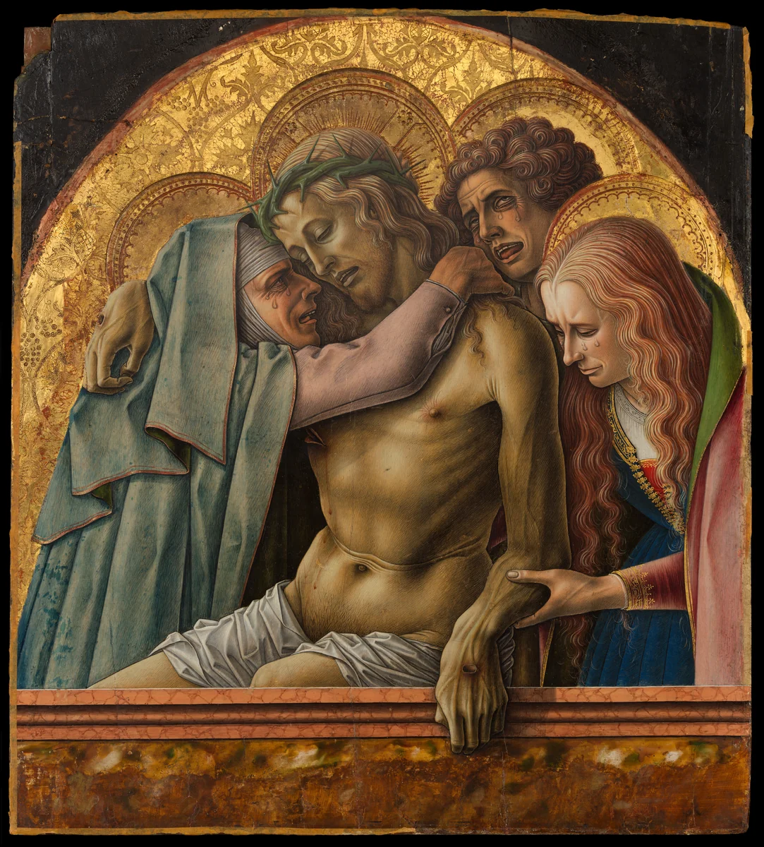 Pietà by Carlo Crivelli, painting, 1476
