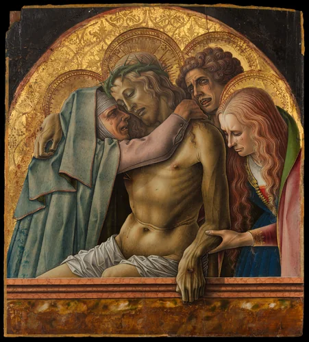 Pietà by Carlo Crivelli, painting, 1476