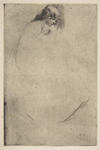 Jo's Bent Head by James McNeill Whistler, print, 1861