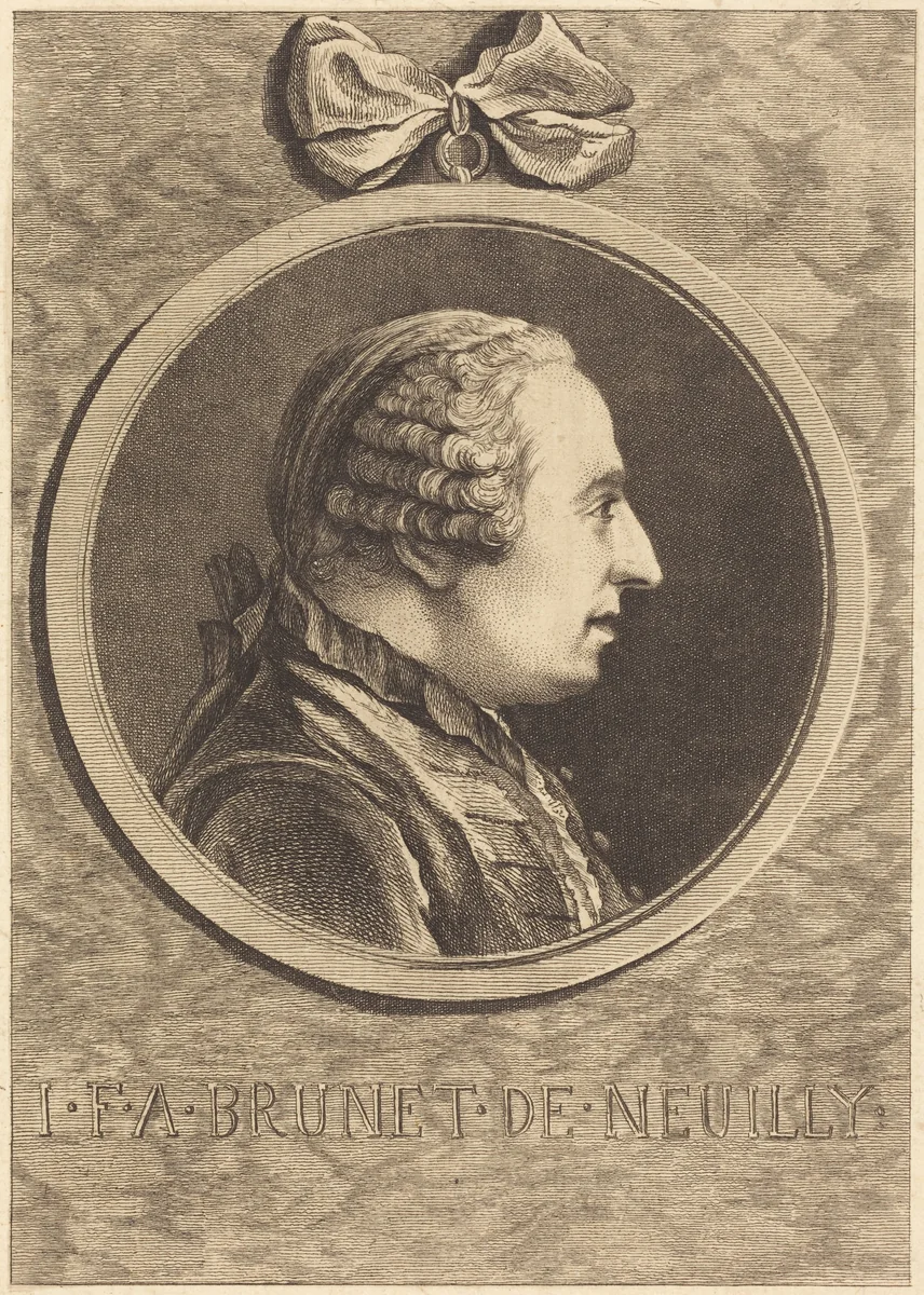 I.F.A. Brunet de Neuilly by Charles Nicolas Cochin II, print, 1715-1790