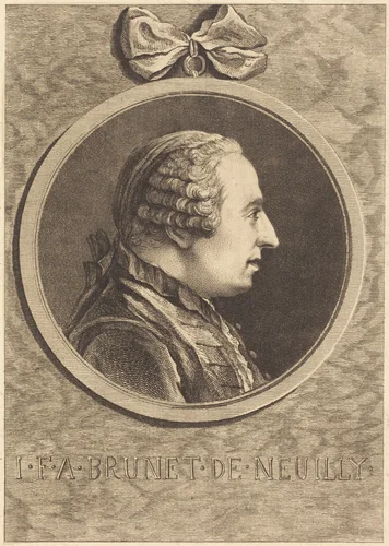 I.F.A. Brunet de Neuilly by Charles Nicolas Cochin II, print, 1715-1790