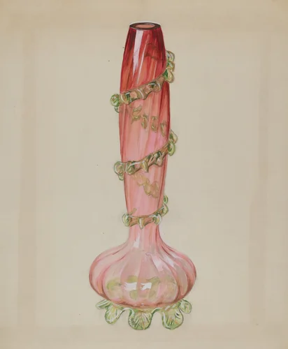 Ruby Vase by Robert Stewart, index of american design, 1936