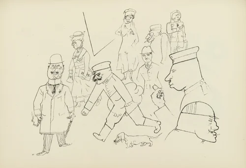 Nach Ladenschluß (plate, folio 56) from Ecce Homo by George Grosz, illustrated book, 1922