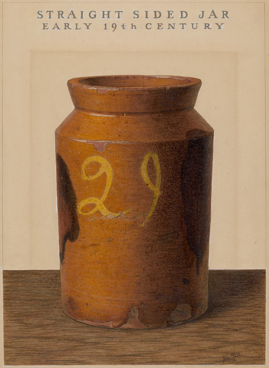 Preserve Jar by Philip Smith, index of american design, 1938
