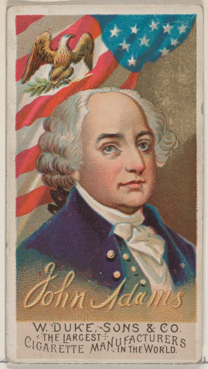 John Adams, from the series Great Americans (N76) for Duke brand cigarettes by W. Duke, Sons & Co., print, 1888