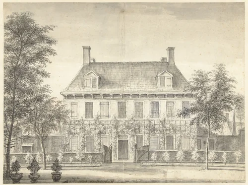 Hofstede Spruytenburg by Anthonie Waterloo, drawing, 1619-1690