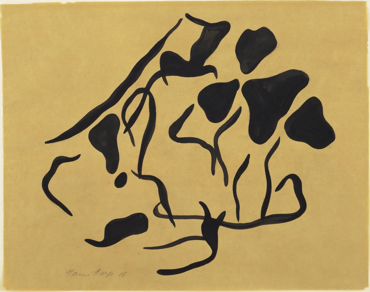 Untitled (Automatic Drawing) by Jean Arp, drawing, 1917