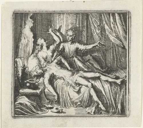 Illustratie voor de Decamerone van Boccaccio by Romeyn de Hooghe, print, 1697