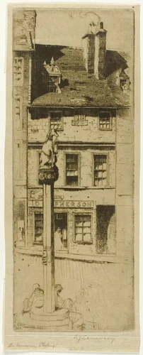 The Unicorn, Stirling by David Young Cameron, print, 1891
