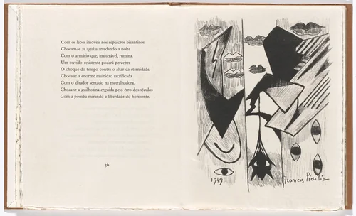 Plate 6 (page 37) from Janela do caos (Window of Chaos) by Francis Picabia, illustrated book, 1949