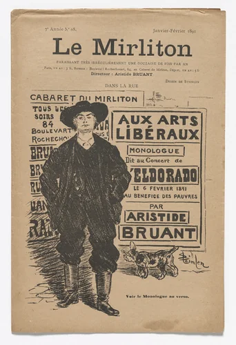 Le Mirliton, no. 68 by Théophile-Alexandre Steinlen, periodical, 1891