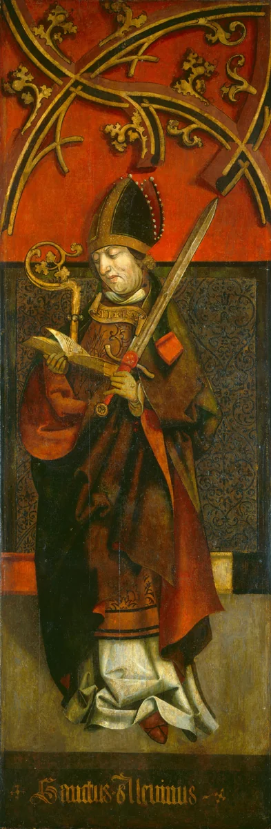 Saint Alcuin by Tyrolean 16th Century, painting, 1500-1525