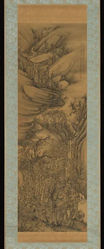 Winter Landscape by Hayashi Hyakuhi (林百非), painting, 1840
