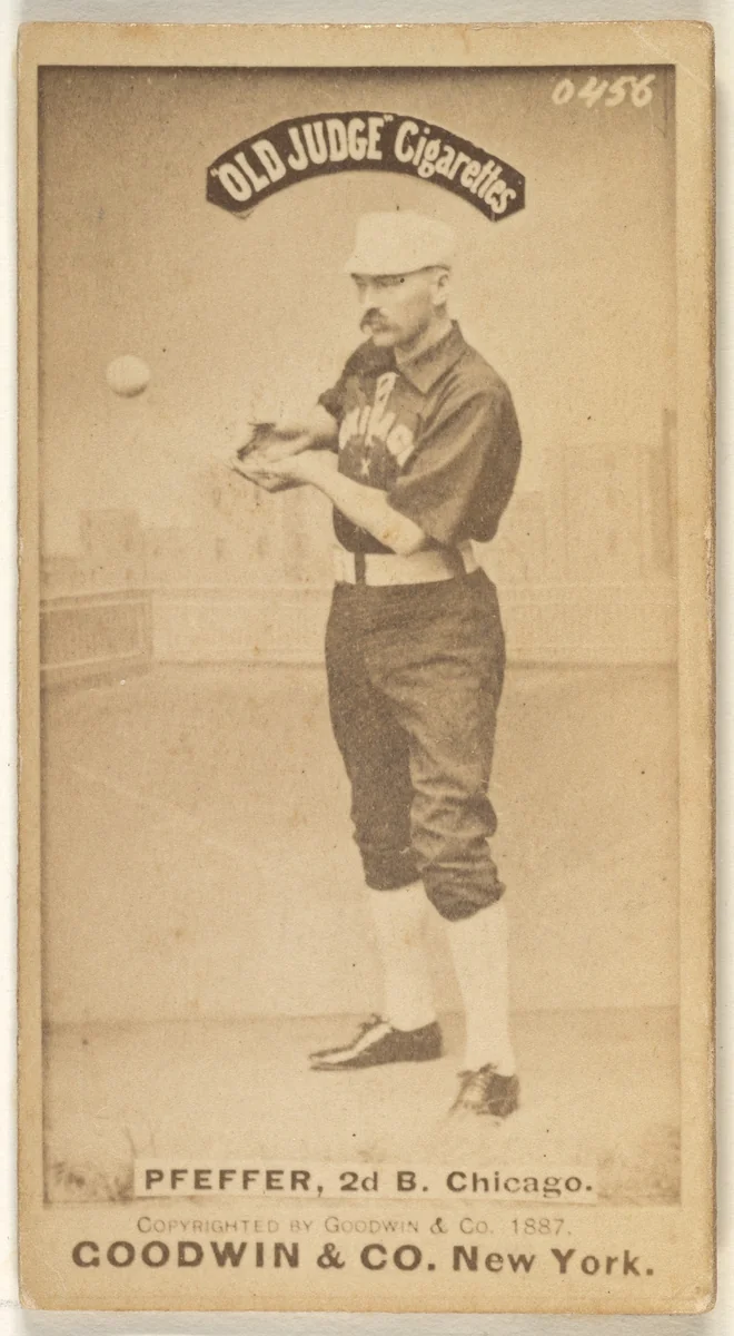 Fred "Dandelion" Pfeffer, 2nd Base, Chicago, from the Old Judge series (N172) for Old Judge Cigarettes by Goodwin & Company, photograph, 1887
