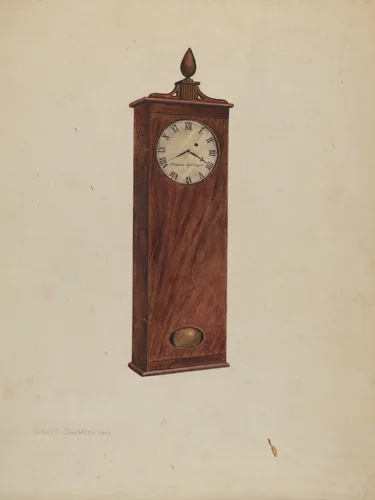 Mantel Clock by Gilbert Sackerman
Isidore Sovensky, index of american design, 1937