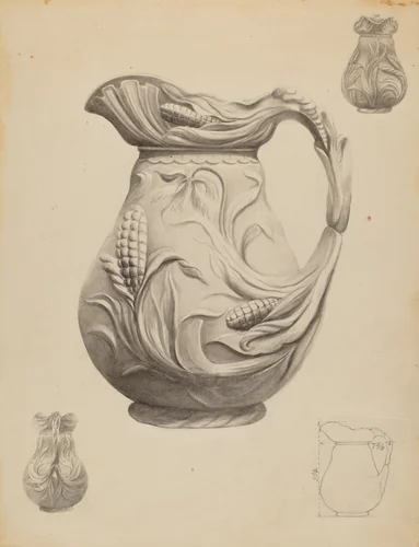 Pitcher by Louis Annino, index of american design, 1936