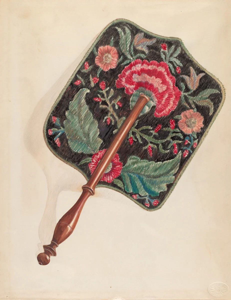 Fan by Ella Sterling, index of american design, 1936