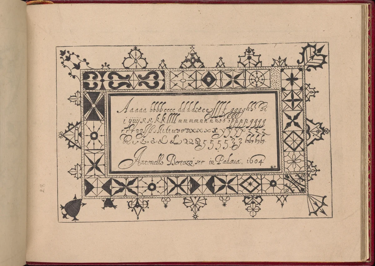Ghirlanda: Di sei vaghi fiori scielti da piu famosi Giardini d'Italia, page 28 (recto) by Pietro Paulo Tozzi, book, 1604