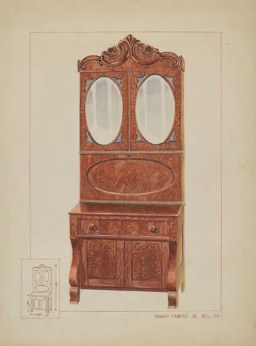 Secretary by Ernest A. Towers, Jr., index of american design, 1937