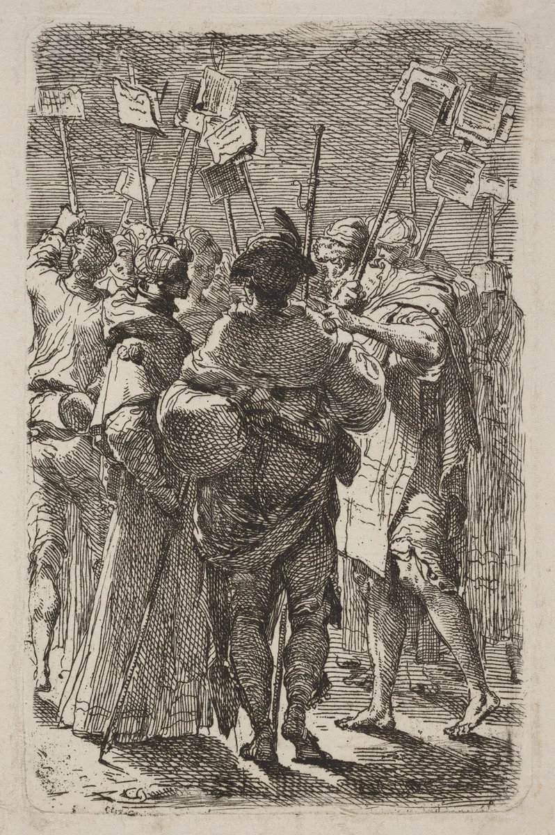 The Pilgrims by Gaetano Gandolfi, print, 1770-1789