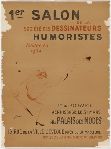 "1er Salon des Humoristes, Palais des Modes (First Exhibition of the Humorists, Palace of Style) by Jean-Louis Forain, print, 1911