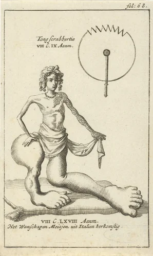 Anatomische afbeelding XXII by Jan Luyken, print, 1680-1688