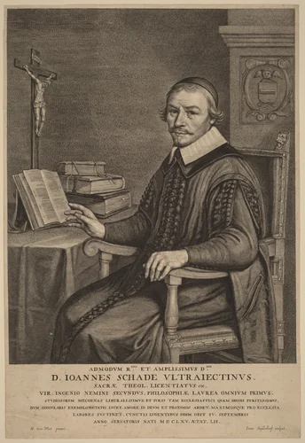 Johannes Schade by Jonas Suyderhoff, print, 1613-1686