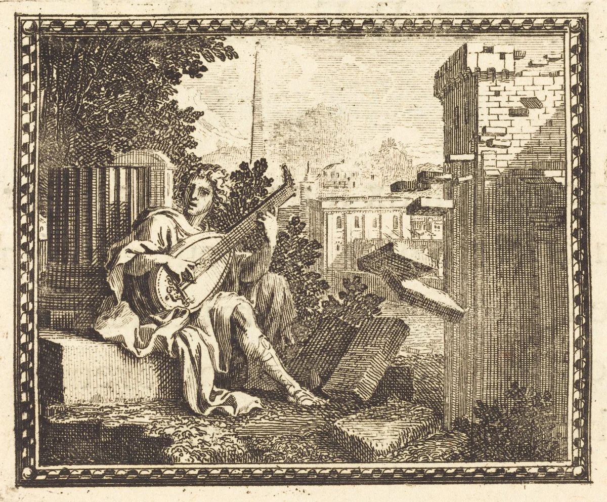 Amphion by Jean Lepautre, print, 1676