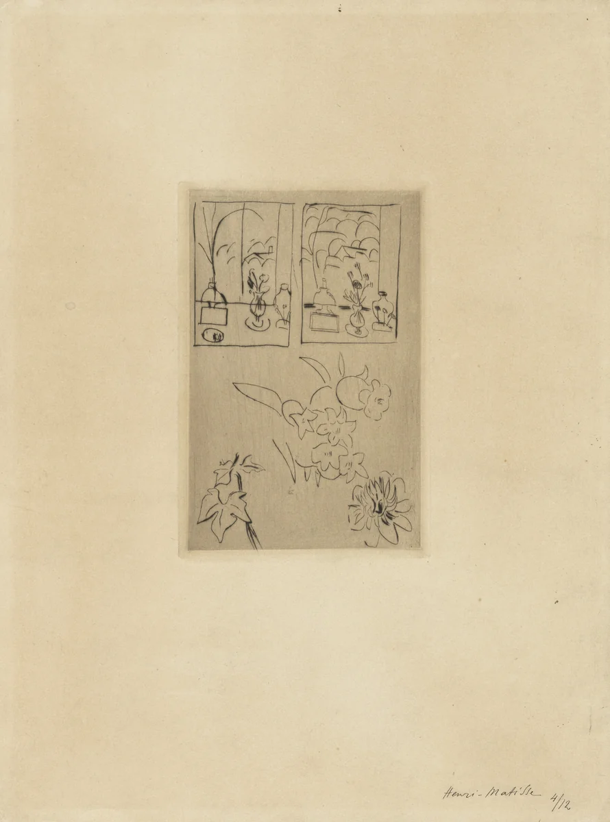 Bell Flower (Campanule) by Henri Matisse, print, 1913