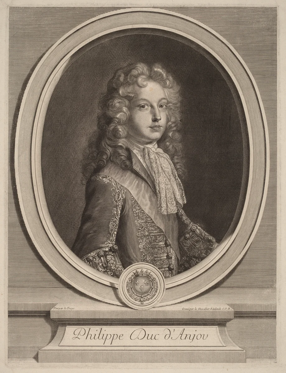 Philippe, Duke of Anjou by Gerard Edelinck
François de Troy, print, 1640-1707