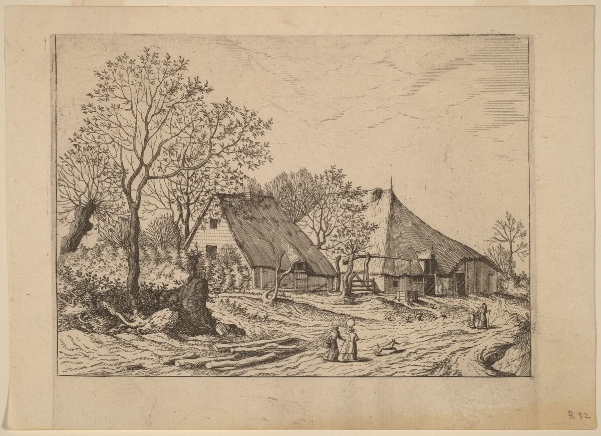 Farm with Shed and Draw Well by Lucas van Doetechum
Johannes van Doetechum the Elder
Master of the Small Landscapes, print, 1605