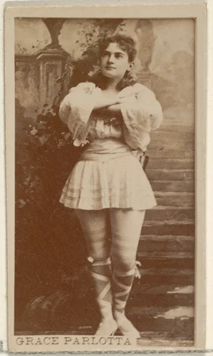 Grace Parlotta, from the Actors and Actresses series (N45, Type 8) for Virginia Brights Cigarettes by Allen & Ginter, photograph, 1885-1891